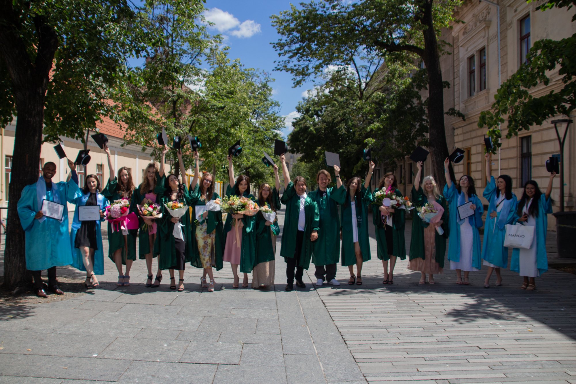 Public Health Graduates Celebrating